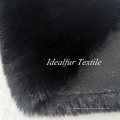 Black Heavy Weight Rabbit Fake Fur Fabric